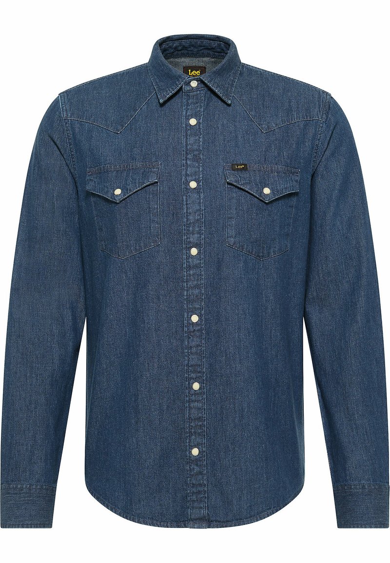Chemise Vintage Sears Western Wear - Denim Bleu - Taille XL - Homme - Cowboy - Boutonnage