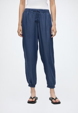 TOM TAILOR LOOSE FIT LOOK - Pantalon classique - blue denim dark wash