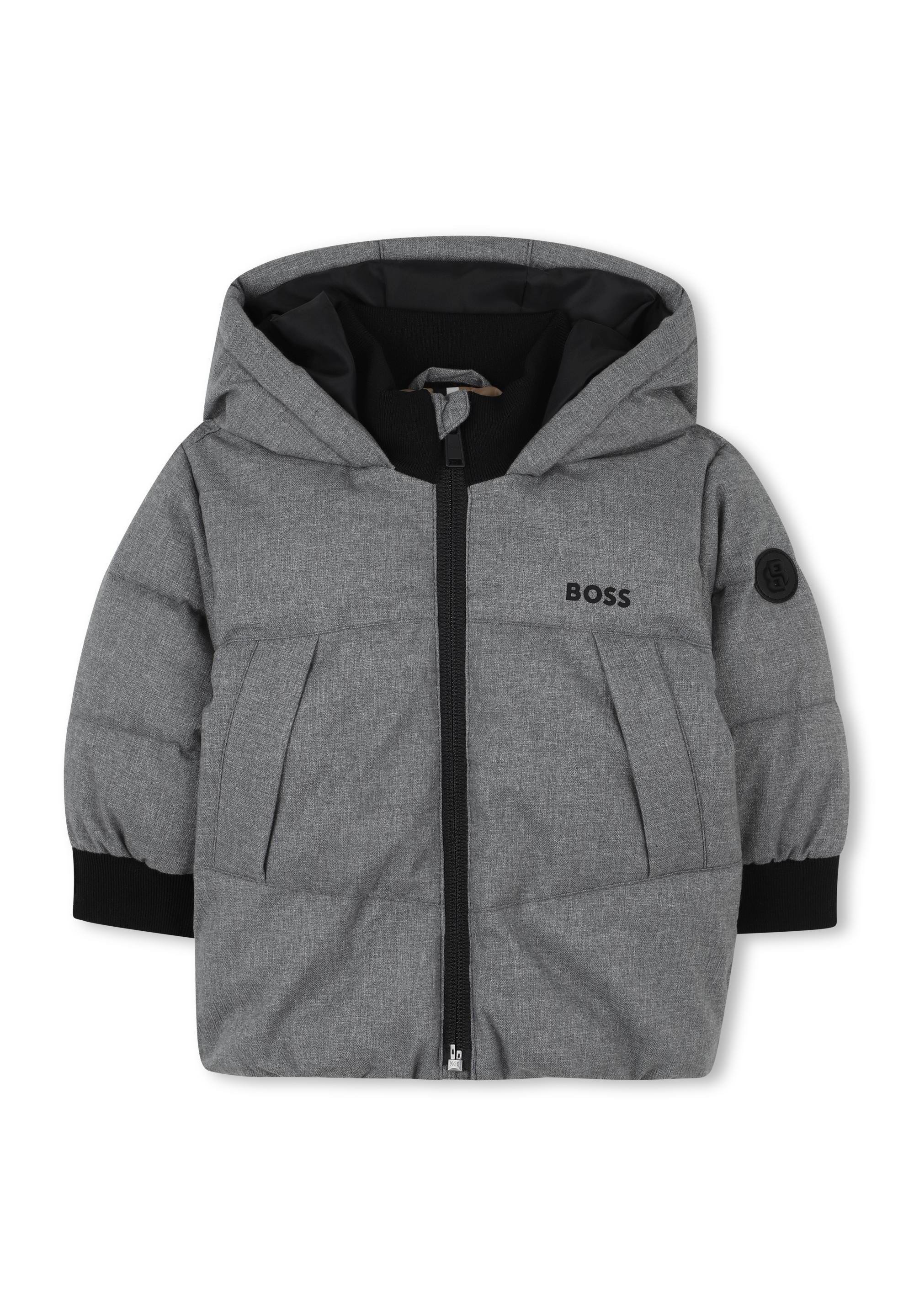 BOSS Kidswear PUFFER JACKET Winterjas heather grey/grijs
