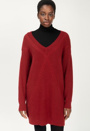 V-NECK - Maglione - cognac