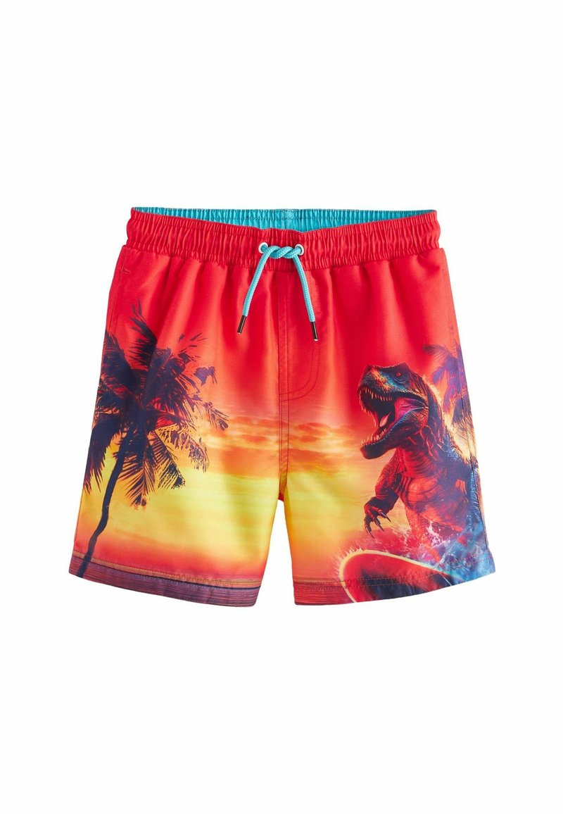 Next PRINTED REGULAR FIT - Shorts da mare - orange dino