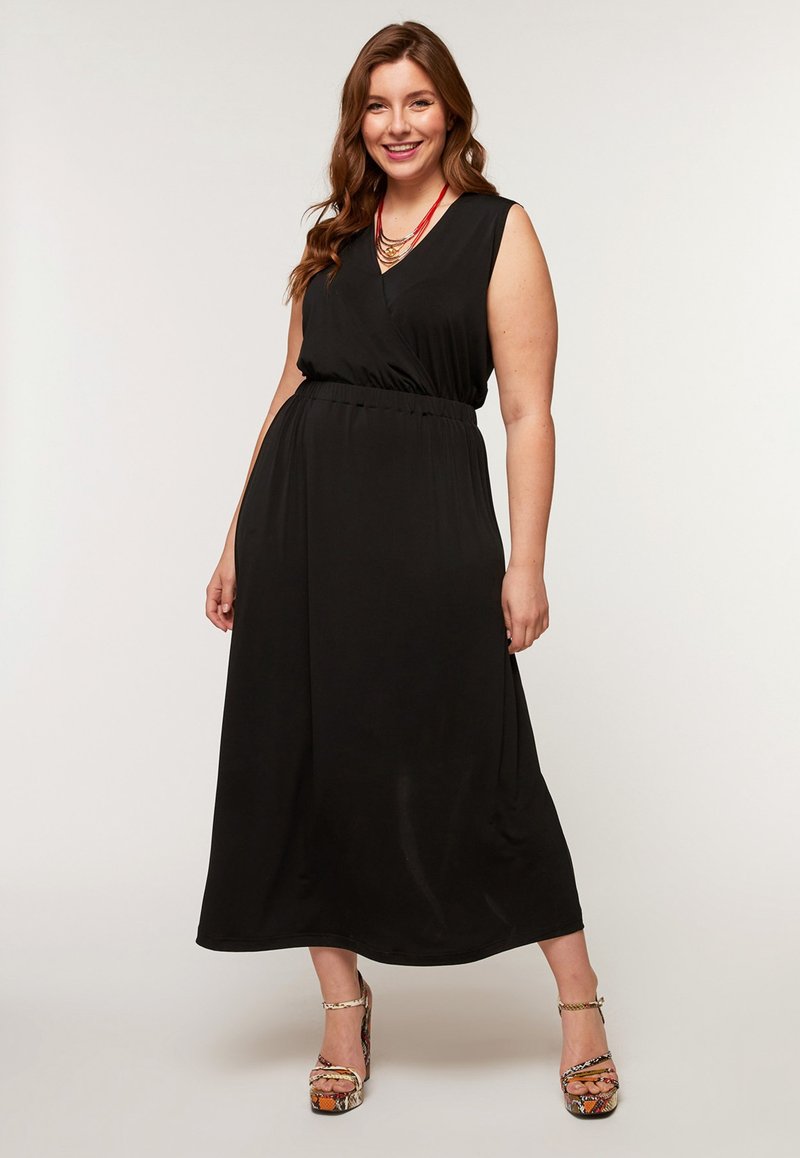 Damen Freizeitkleider | Fiorella Rubino Maxikleid nero/schwarz - QX17669 Damen Freizeitkleider | Fiorella Rubino Maxikleid nero/schwarz - QX17669