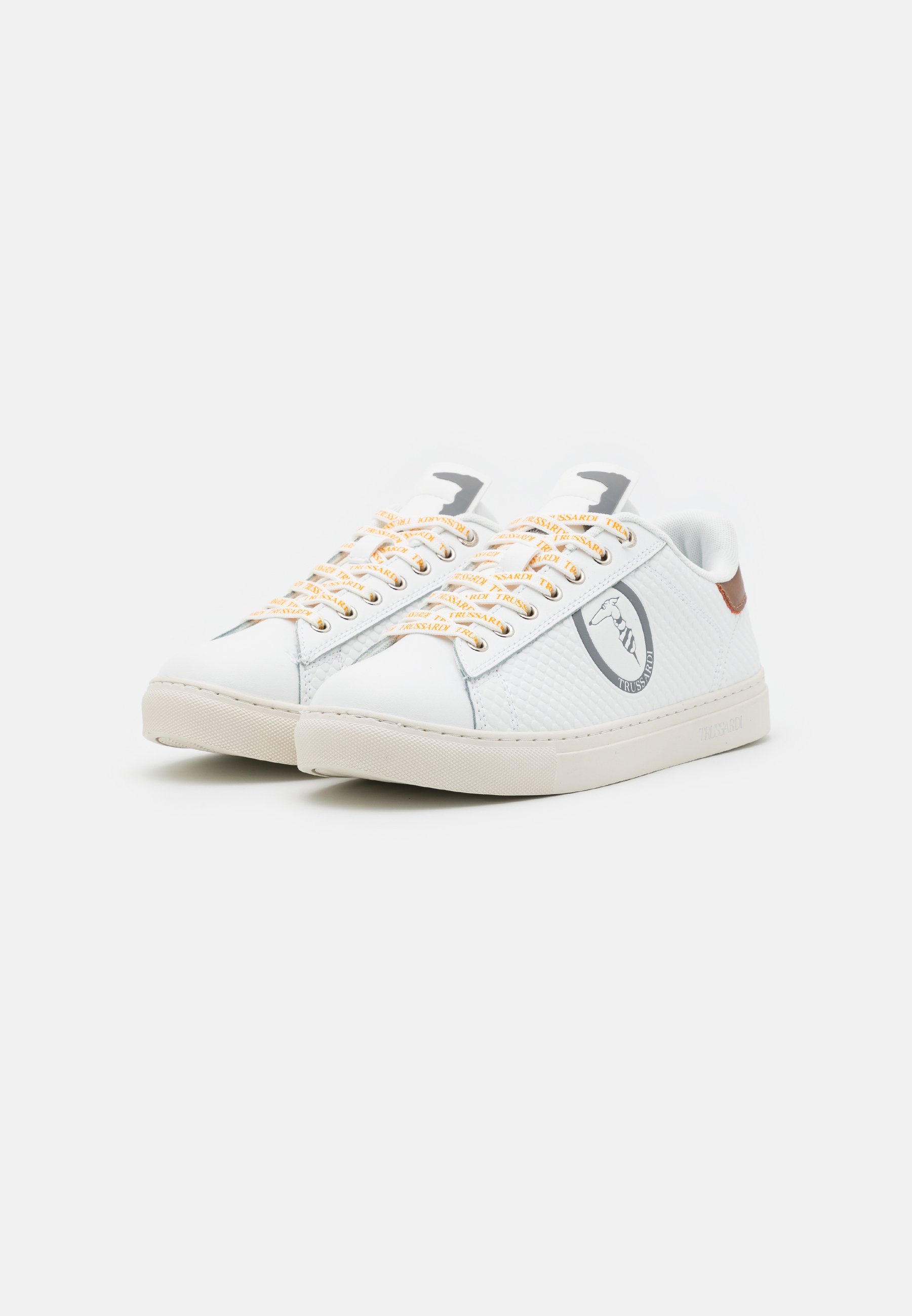 Trussardi DANUS - Sneakers basse - white/brown/bianco - Zalando