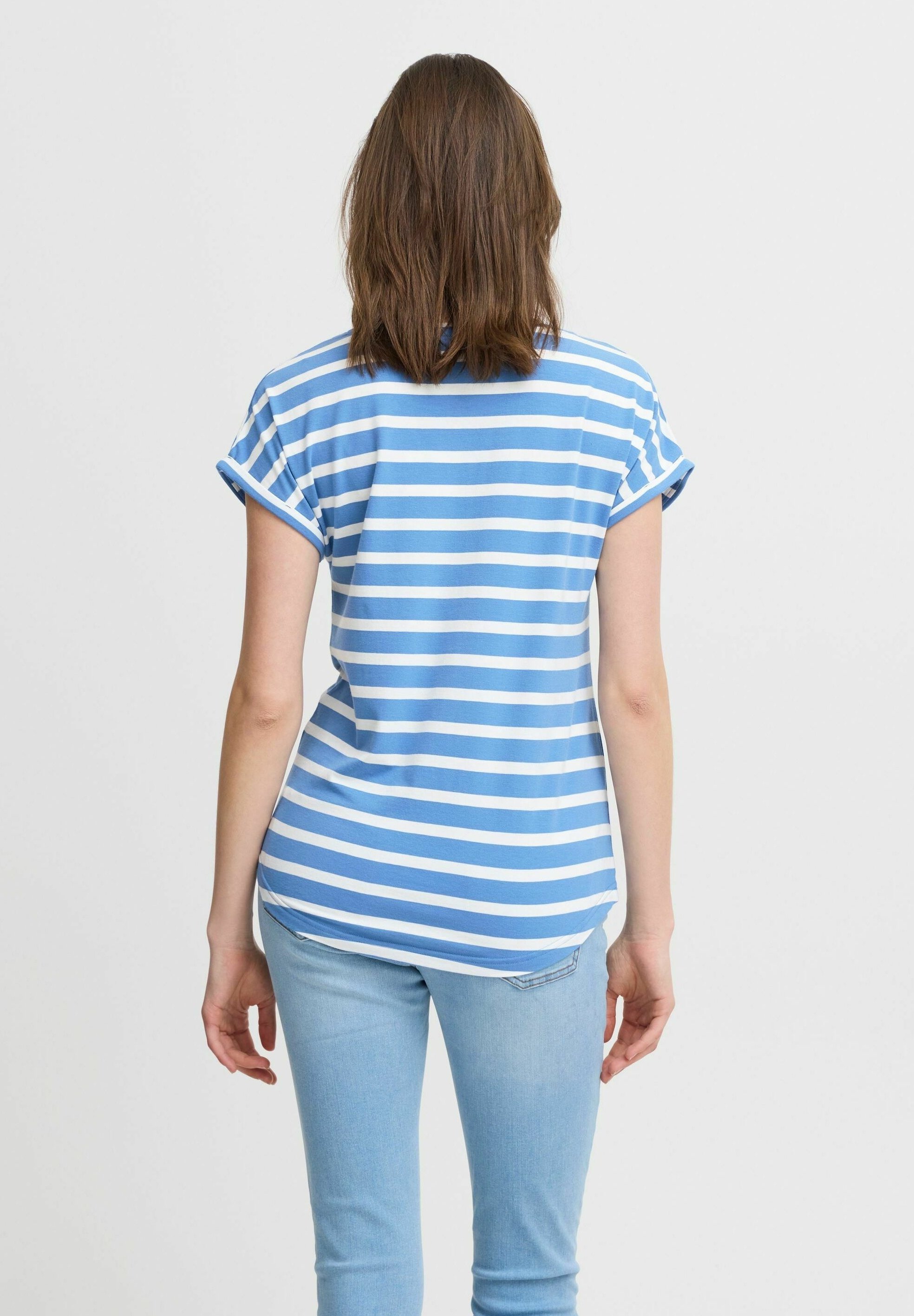 Weird Fish NATALIE STRIPED CREW NECK - Print T-shirt
