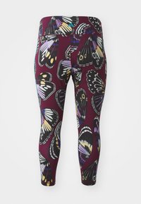 adidas Performance FARM - Leggings - black/amazon red/energy ink