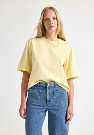 Lindex, T-shirts basic - light yellow