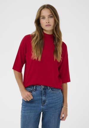 LIZZA TURTLENECK - Basic póló - haute red