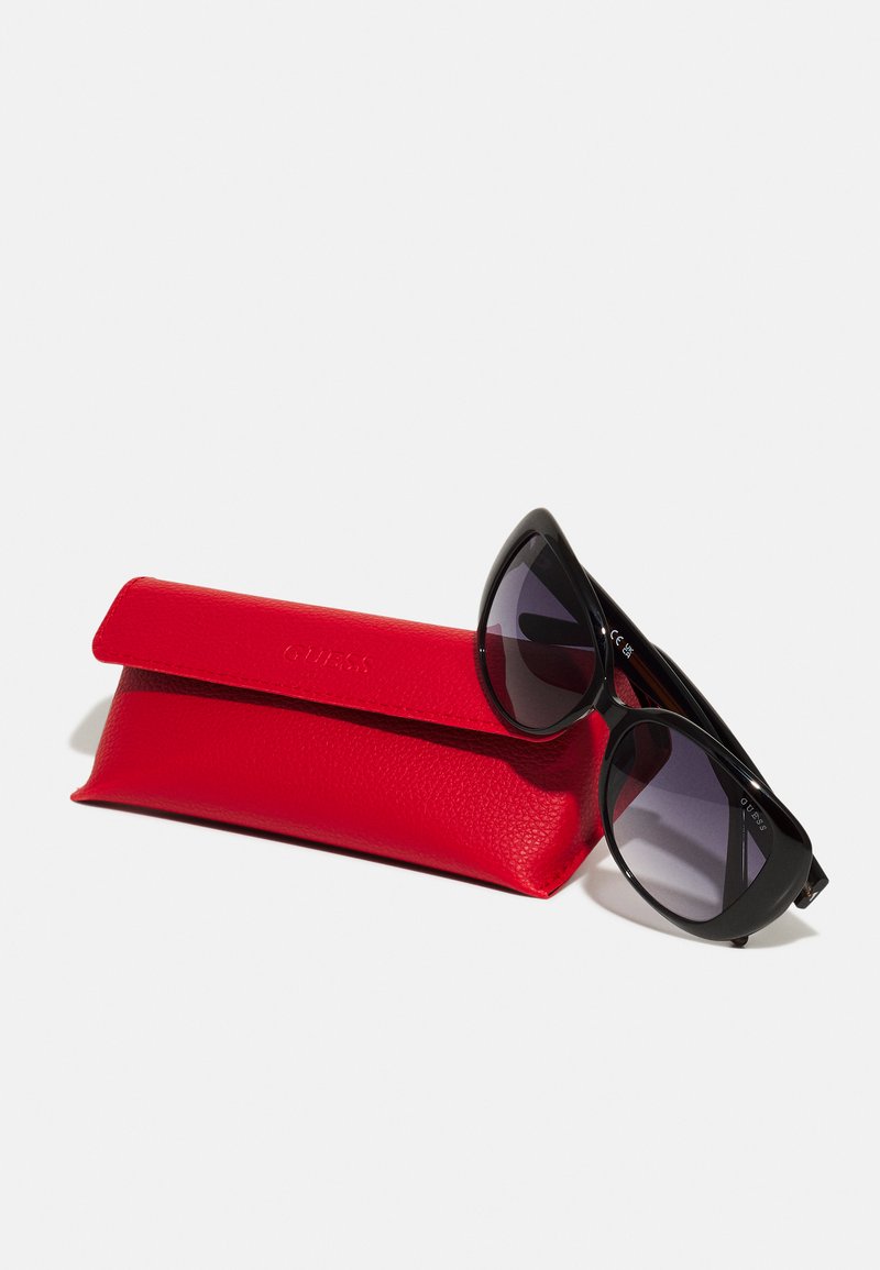 Guess Black Sunglasses with Vibrant Red Case New Original GUESS Aviator Sunglasses GO00054 Rimless  main image 2