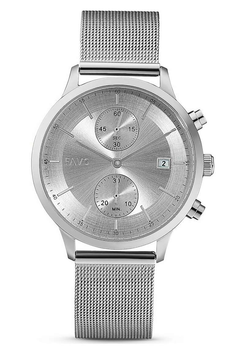 Damen Analoguhren | FAVS Chronograph silber/silberfarben - XO57069 Damen Analoguhren | FAVS Chronograph silber/silberfarben - XO57069