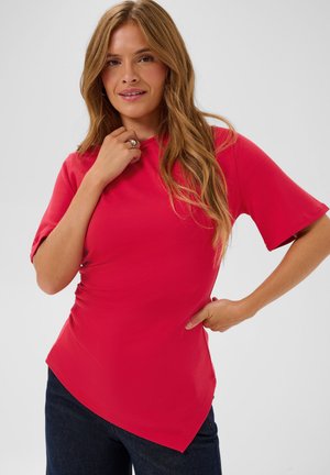 Kaffe KAPAULA T-SHIRT - T-shirt imprimé - crimson