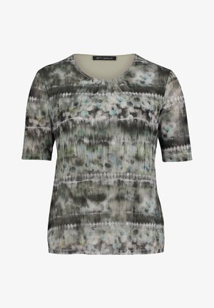 Blouse - khaki petrol