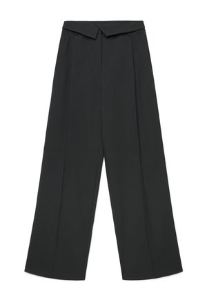 Calliope, PANTALONE LUNGO TINTA UNITA - Trousers - ultrablack