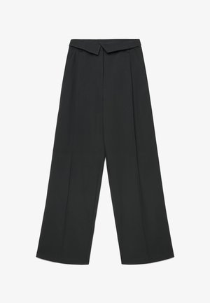 Calliope, PANTALONE LUNGO TINTA UNITA - Trousers - ultrablack