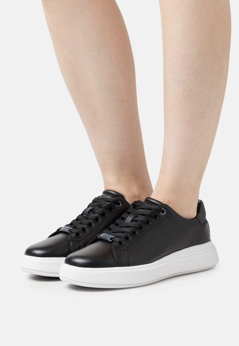Calvin Klein RAISED CUPSOLE LACE UP - Sneaker low - black