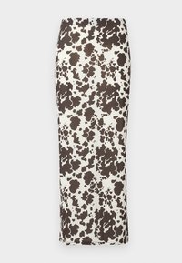 NMSTELLA MIDI SKIRT - Uska suknja - birch/brown