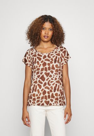 SLEEVE - Triko s potiskem - beige