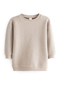 Next TEXTURED CREW - Sweatshirt - cement