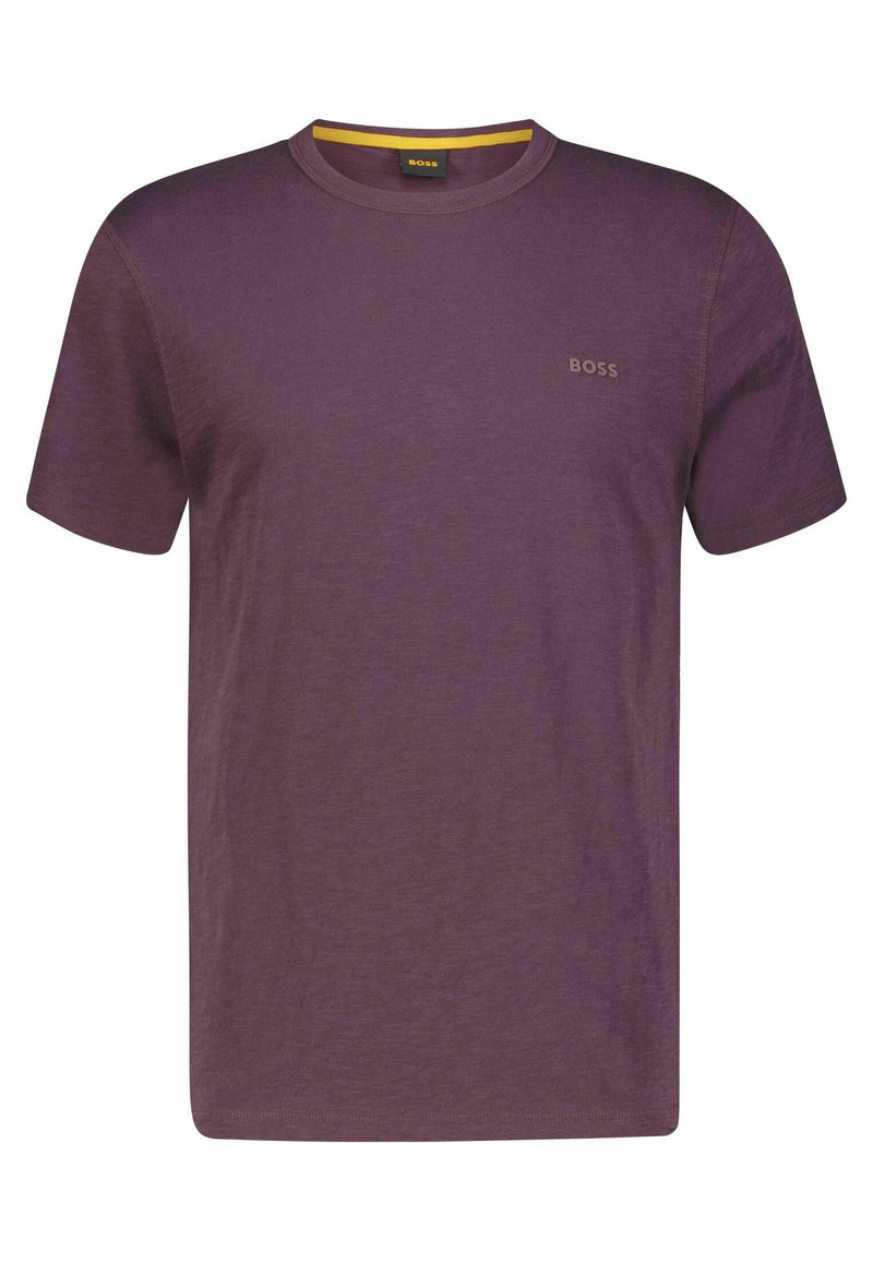 Boss T-shirt basic paars Boss T-shirt basic paars