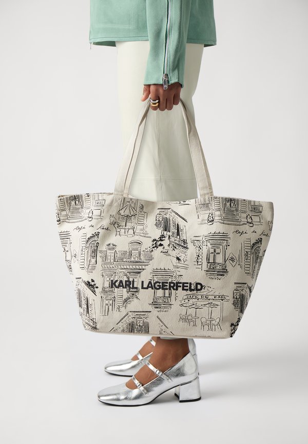 x JORGE PARRA ALL-OVER PRINT - Tote bag - natural