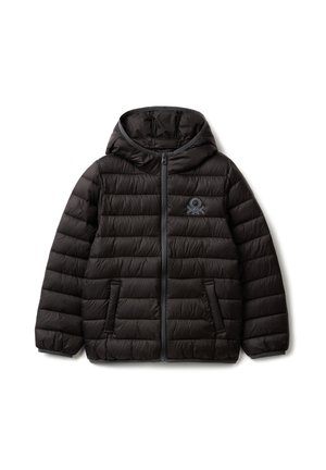 United Colors of Benetton PADDED WITH HOOD - Chaqueta de invierno - black