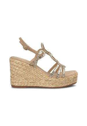 Platform sandals - marrón claro