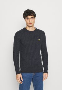 Lyle & Scott CABLE JUMPER - Vesta - dark navy marl
