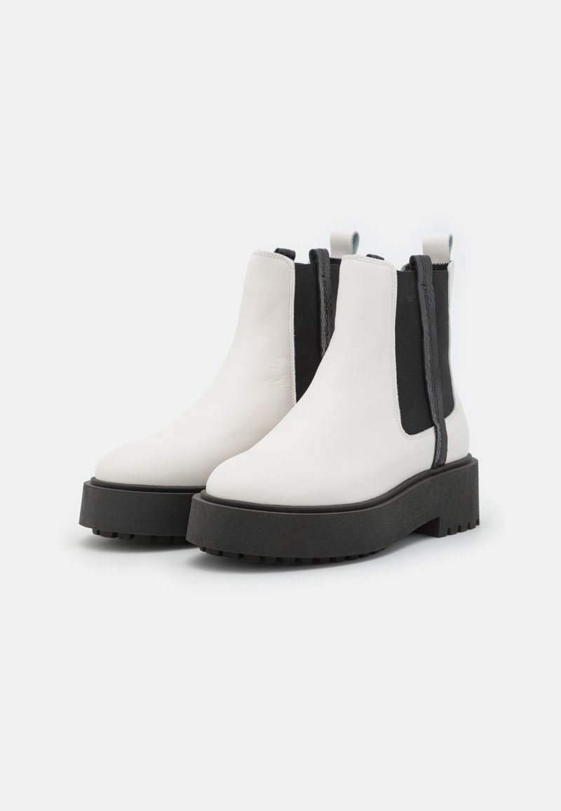 Damen Ankle Boots | Zign LEATHER Plateaustiefelette white/weiß - MQ10675 Damen Ankle Boots | Zign LEATHER Plateaustiefelette white/weiß - MQ10675