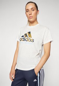adidas Performance REAL MADRID WMN TEE - Klubbkläder - white