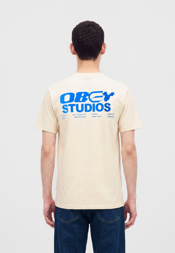 DESIGN STUDIOS - Tricou cu imprimeu - cream