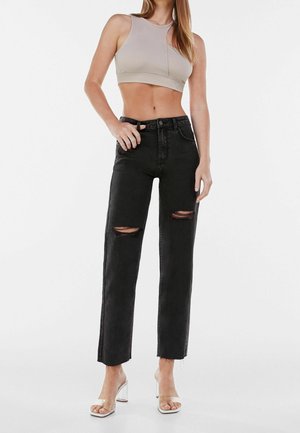 Bershka, Pantalon classique - dark grey