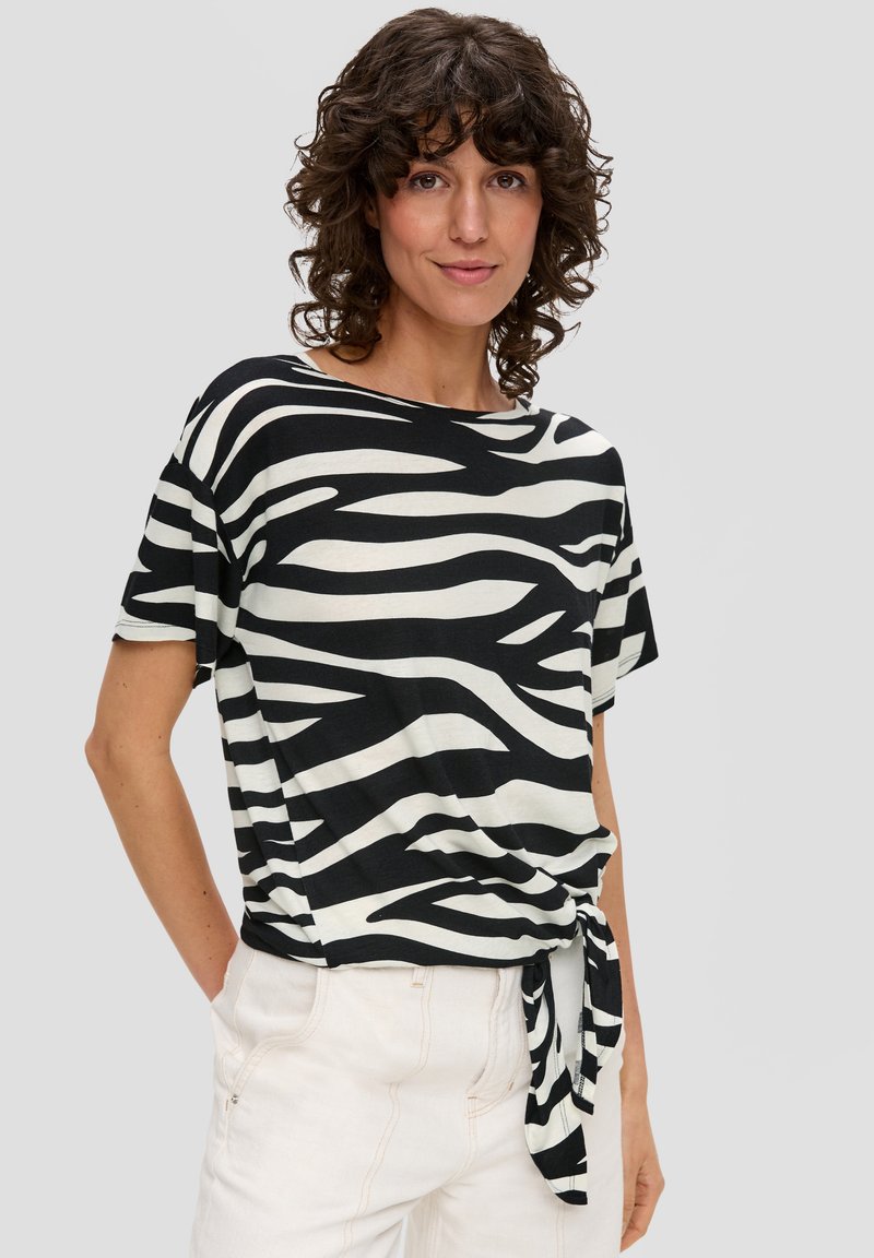 s.Oliver T-shirt print - schwarz