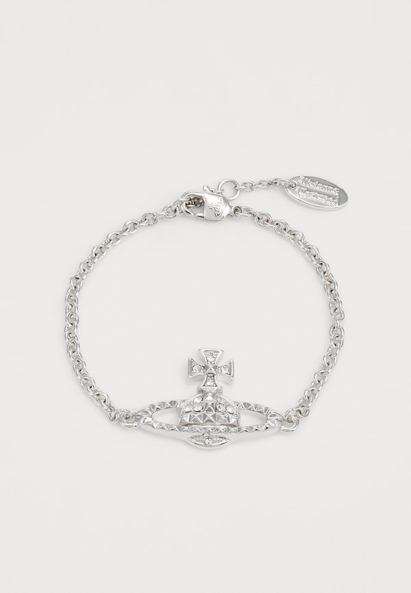MAYFAIR RELIEF BRACELET - Bracelet - rhodium/crystal