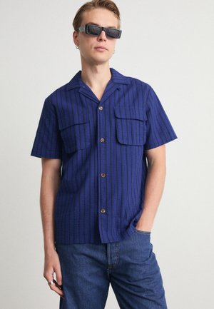 Les Deux OSMUND SHIRT - Camisa - dark navy/blueprint