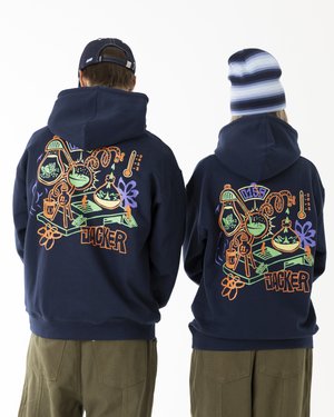 Jacker DISTILLERY HOODIE UNISEX - Hoodie - navy