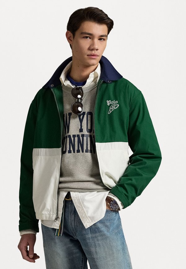 THE BAYPORT COLOR-BLOCKED POPLIN JACKET - Summer jacket - new forest