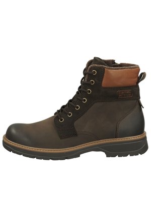 Schnürstiefelette - dark brown