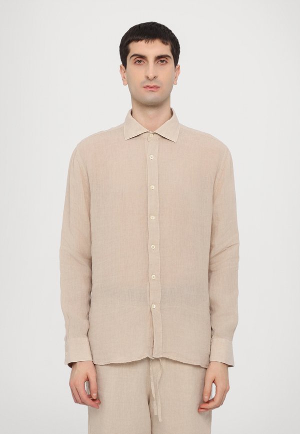 LONG SLEEVE MEN SLIM FIT - Shirt - sand