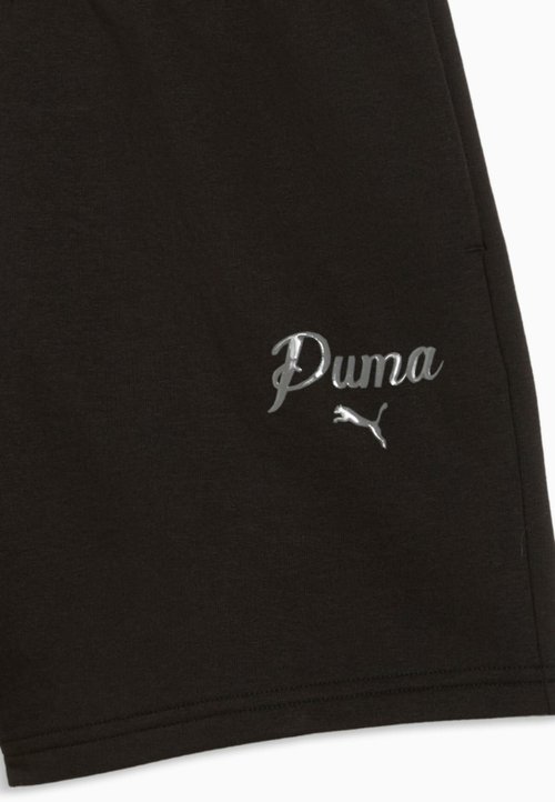 PUMA ESSENTIALS SCRIPT HIGH-WAIST - Shorts - black — photo 6