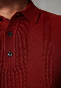 Next VERTICAL TEXTURE - REGULAR FIT - Poloshirt - rust brown