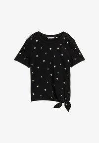 Wybrany, black white rose heart embro