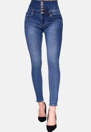 HIGHWAIST - Vaqueros pitillo - blau