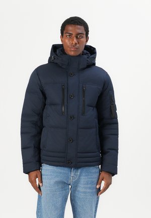 PUFFER WITH HOOD - Winterjacke - sky captain blue