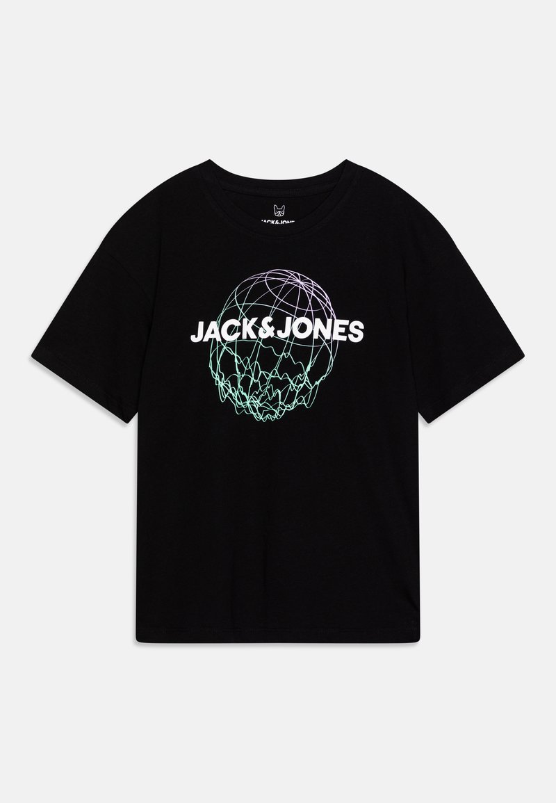 JACK&JONES JUNIOR JCOSUMMER Print Tee SS Crew Neck Jnr, Nero, 128 cm JACK&JONES JUNIOR JCOSUMMER Print Tee SS Crew Neck Jnr, Nero, 128 cm