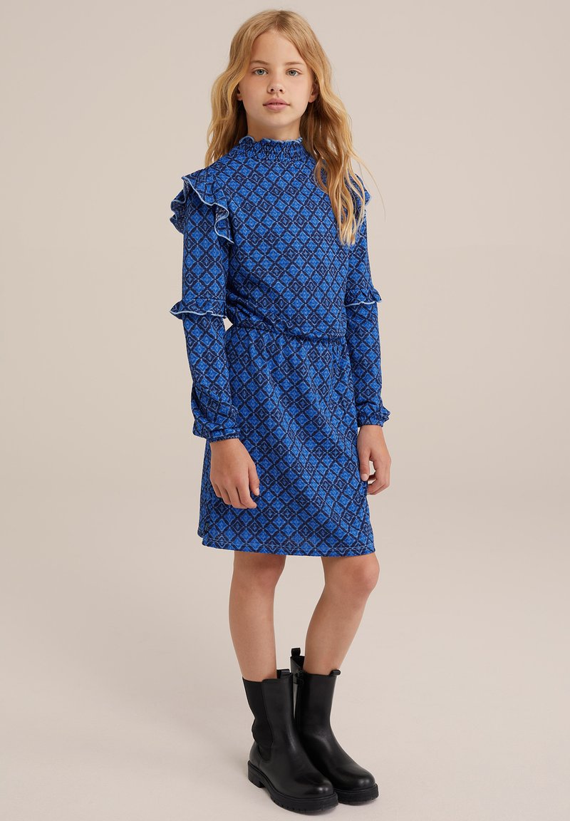 WE Fashion Jurk donkerblauw