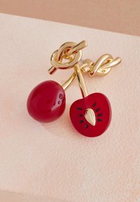 TWISTED CHERRY - Auskarai - gold tone