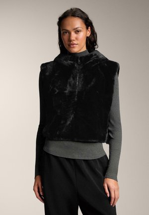 WITH HOOD - Cape - black