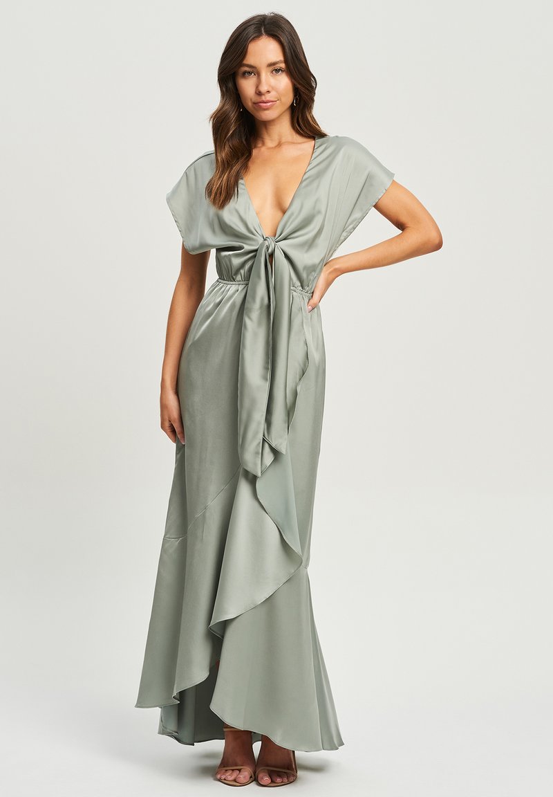 TUSSAH JAN Robe longue sage green/vert ZALANDO.FR
