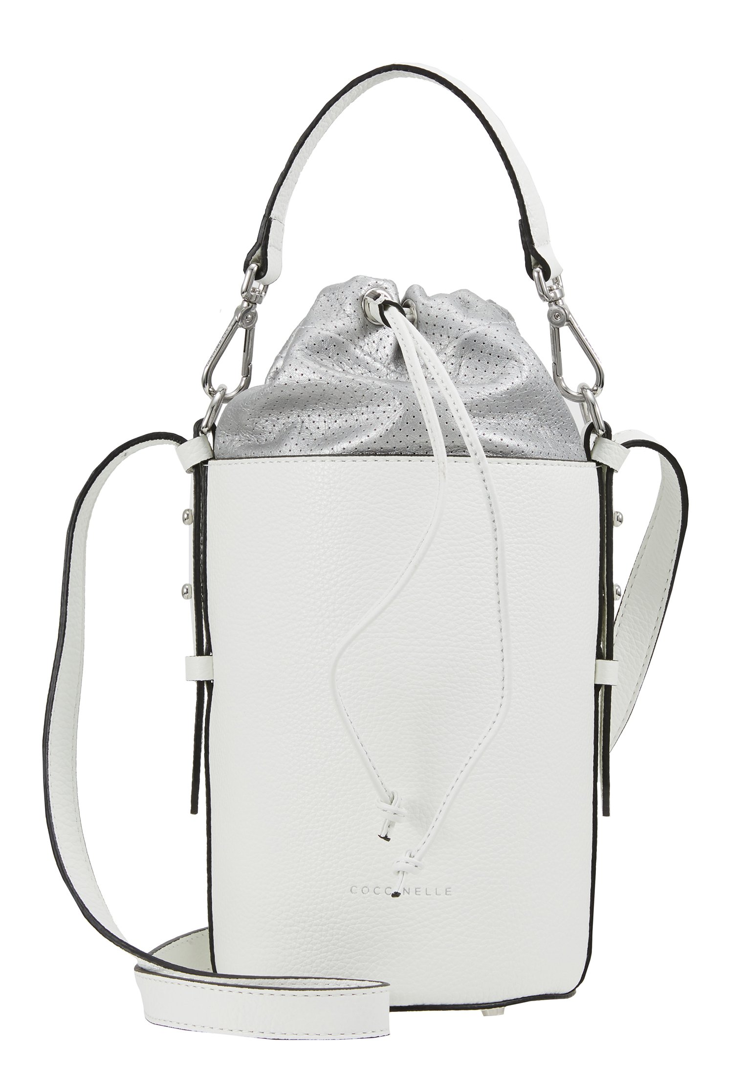 Coccinelle BORSA VITELLO FORATA Håndveske blanchesilver Coccinelle BORSA VITELLO FORATA Håndveske blanchesilver