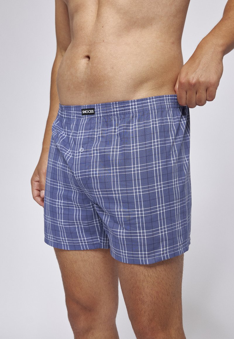 SNOCKS - AMERICAN 3 PACK - Boxer shorts - big check, Enlarge