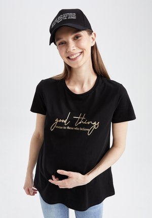 REGULAR FIT - Print T-shirt - black